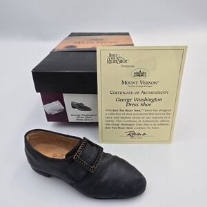 Just The Right Shoe George Washington In Box Raine Willetts COA 2000 Vintage